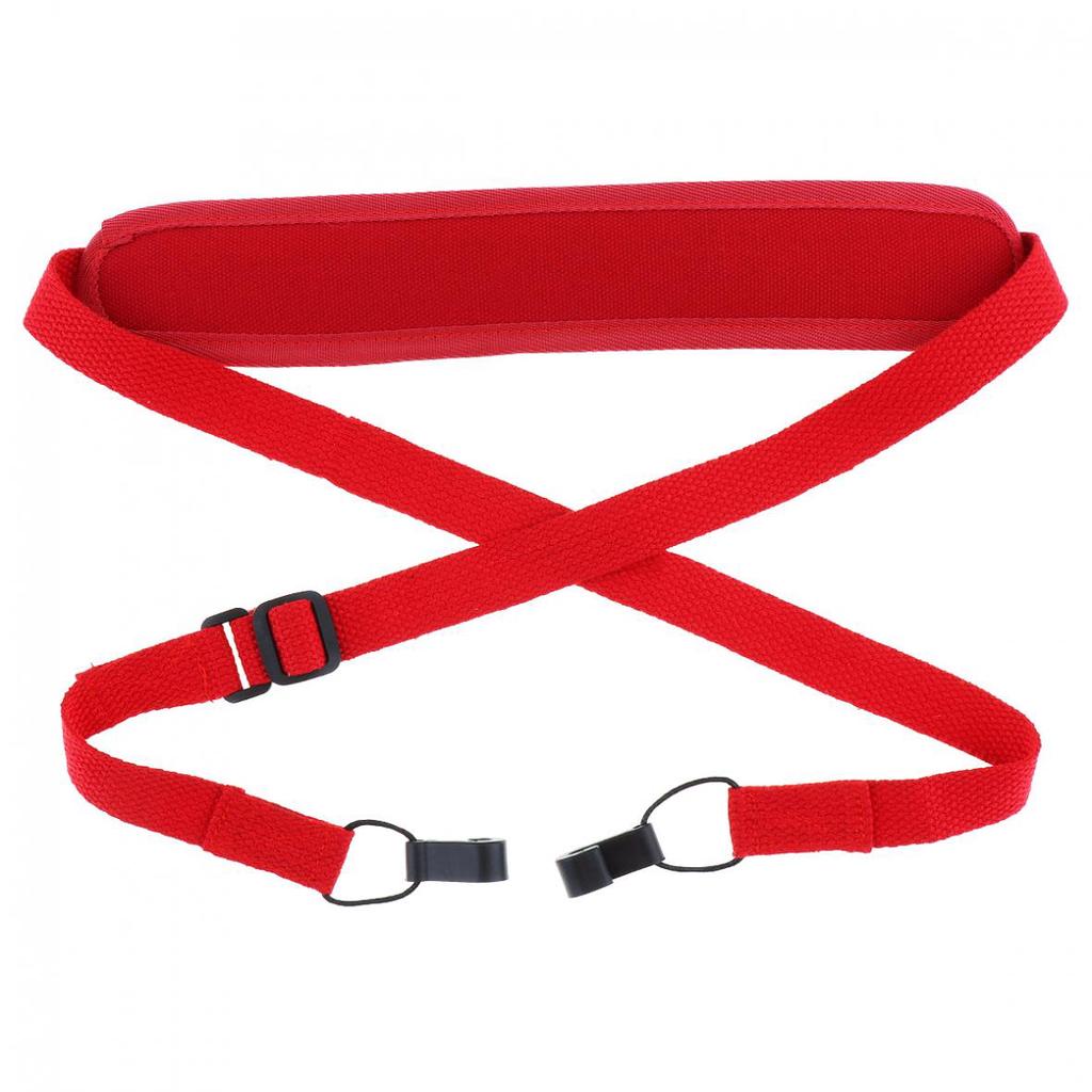 Регулируемый цветной ремешок для гавайской гитары Дышащий хлопковый ремешок с двойным крючком без перфорации