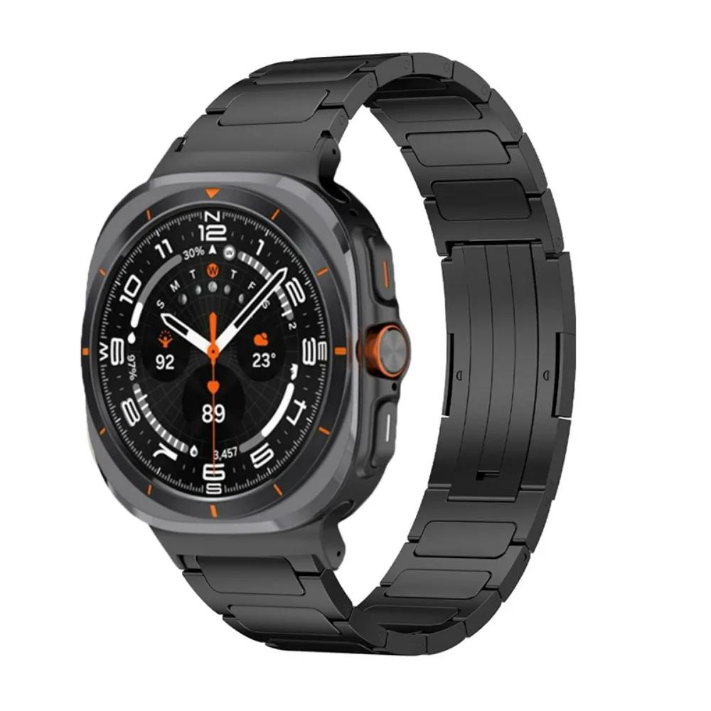 Titanium Alloy Strap For Samsung Galaxy Watch Ultra 47mm Metal Stainless steel Bracelet Watchband For Galaxy Watch 8 Ultra Belt