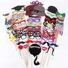 76-Piece Red Lips & Mustache Photo Props for Parties, Weddings, and Holidays