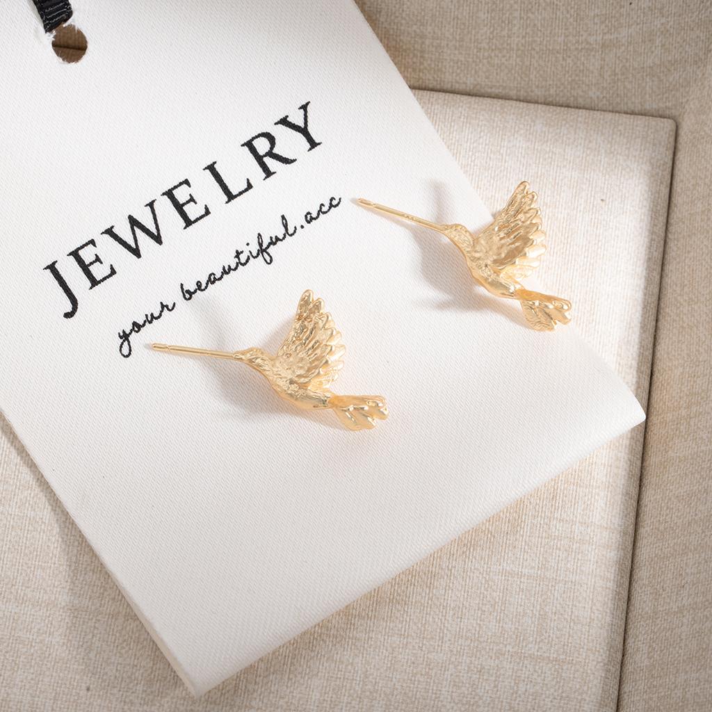 Ретро Серьги с Голубем Мира Персонализированные, Национальный Стиль Легкая Роскошь Дизайн Чувство Коллекция Летающая Птица Модные Серьги с Характером
