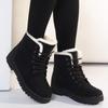Unisex Plus Size High-Top Snow Boots Stylish Winter Martin Boots with Thick Soles Warm