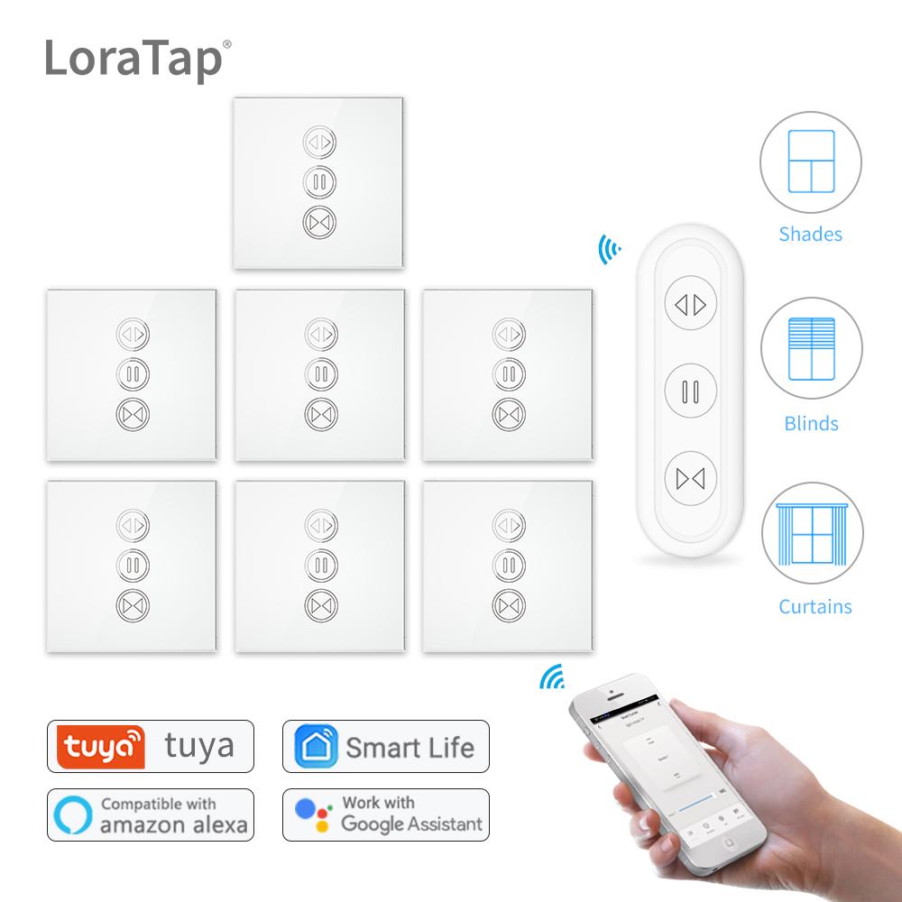 Tuya Smart Life Выключатель штор Пульт дистанционного управления Двигатель жалюзи Рулонная штора RF+WiFi Приложение Таймер Google Home Aelxa Echo Alice Голосовое управление