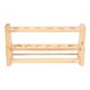 Wooden Test Tube Rack Storage 6 Round Hole Multifunctional Test Tube Stand Holder for Home