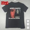 Новая популярная хлопковая унисекс футболка Деми Ловато Tell Me You Love Me S-5XL JM406