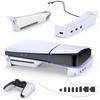ISTATSO with New Stand for PS5 PS5 Horizontal Storage Accessories for PS5 Comes with 4 USB Fall Earthquake Scratch Improved Heat Port Cap Set PS5 Slim