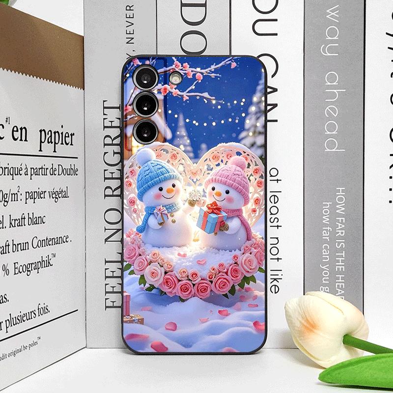 Рождественский Зимний Милый Снеговик Пара Чехол для Телефона для Honor Huawei 200 Lite 100 400 PRO 80 90 X9 Magic 7 6 Lite 5 Pro Мягкие Чехлы