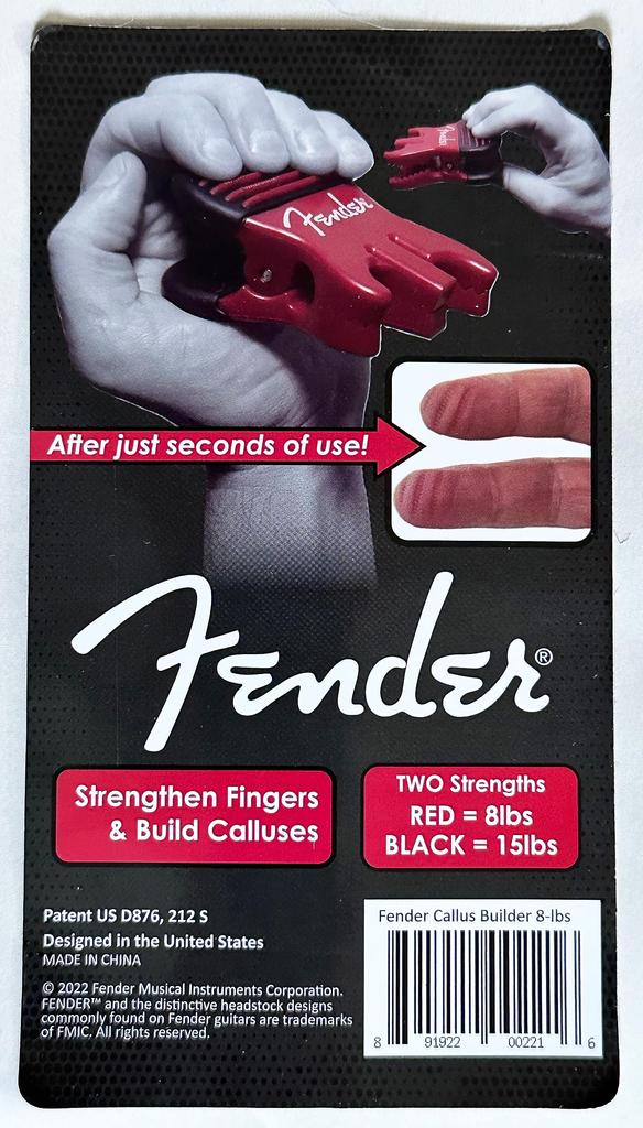 Fender Средство для наращивания мозолей и укрепления пальцев 8 Для тех, кто играет на струнных инструментах (Красные фунты.) – (гитара, бас, скрипка и т. д.)