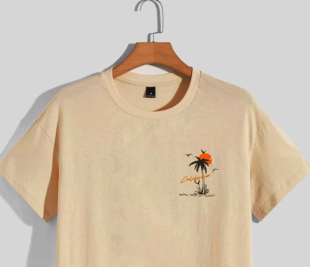 Лето Set Off Again Adventure California Мужская футболка хлопковая свободная футболка модная толстовка свободные летние топы