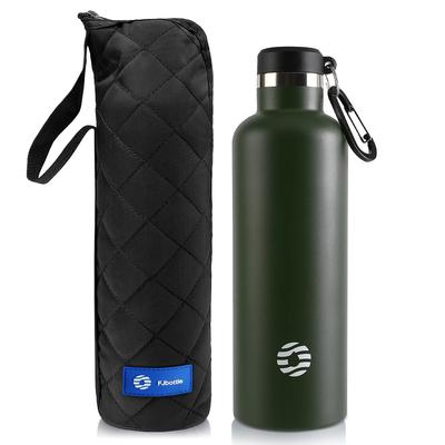 Бутылка для воды FJbottle 750 мл с вакуумной изоляцией, второе поколение, для горячих и холодных напитков, нержавеющая сталь, для питья непосредственно из горлышка, совместима со спортивными напитками,