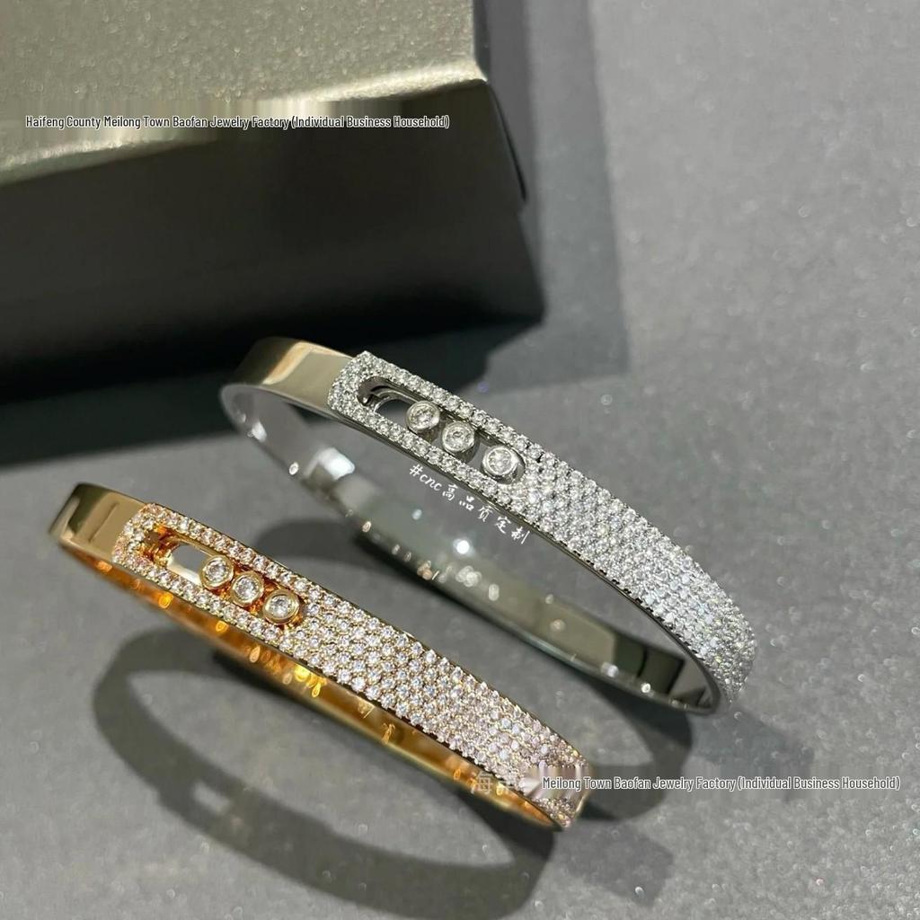 Европейский и американский роскошный браслет со звездой и бриллиантами: Женский золотой браслет для эмоциональной пары