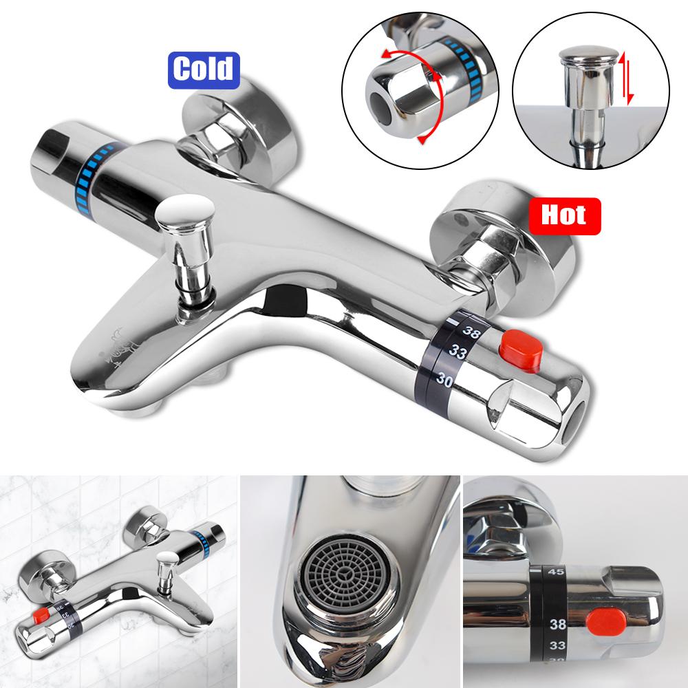 Смеситель для горячей и холодной воды T Гермостатический кран Инструмент для ванной комнаты Смеситель для ванны T Гермостатический смеситель для душа Смесительный клапан для ванной комнаты