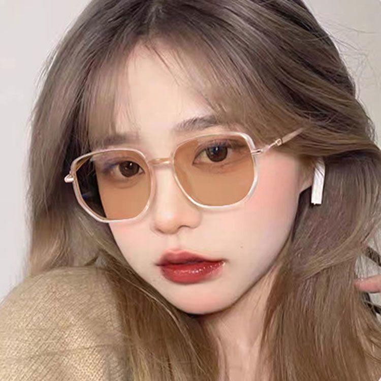 Gypsy stars with frame myopia sunglasses color-changing myopia glasses frame high-value flat glasses ins can be women's models