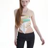 Whole Paper X-Ray Graphic Scarf (Orange)