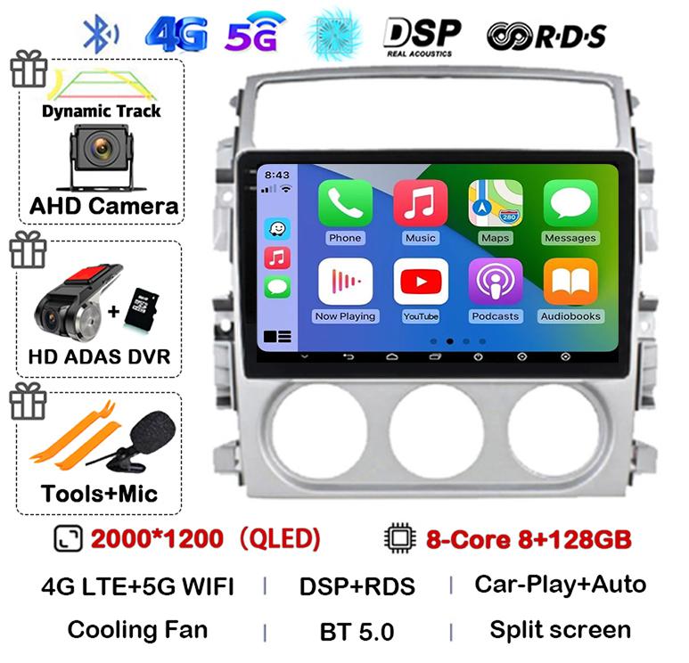Android 14 Carplay Auto Car Radio For Suzuki Liana 2004-2008 Multimedia Video Player Autoraido GPS Cooling Fan Stereo Head Unit