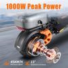 Электросамокат Twofish V5 Max 1000W Мотор 48V18Ah Батарея 45км/ч Макс. скорость 45км Макс. пробег