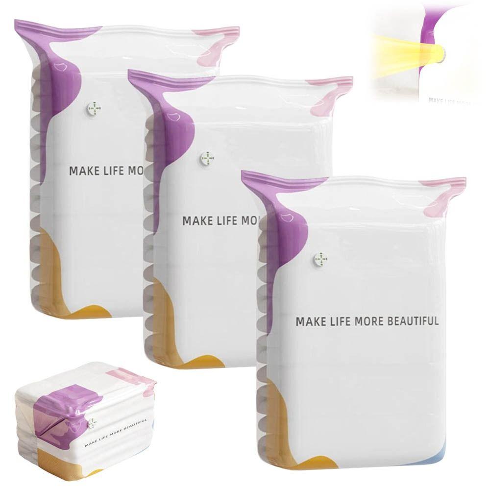 No-Pump Vacuum Storage Bags Thickened Vertical Storage Bag Vacuum Compression Bags Bedding Storage