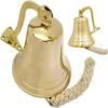 Brass Nautical Ship Bell Maritime School,Dinner,Reception,Home Decor Wall Hanging Bell 10.16 Cm Rustic Home Decor Gifts