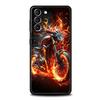 Motorcycle Case for Samsung Galaxy S24 S23 S22 S20 S21 FE Ultra S24 S23 S10 S10E S9 S8 Plus 5G Silicone Phone Cover Fundas Capas