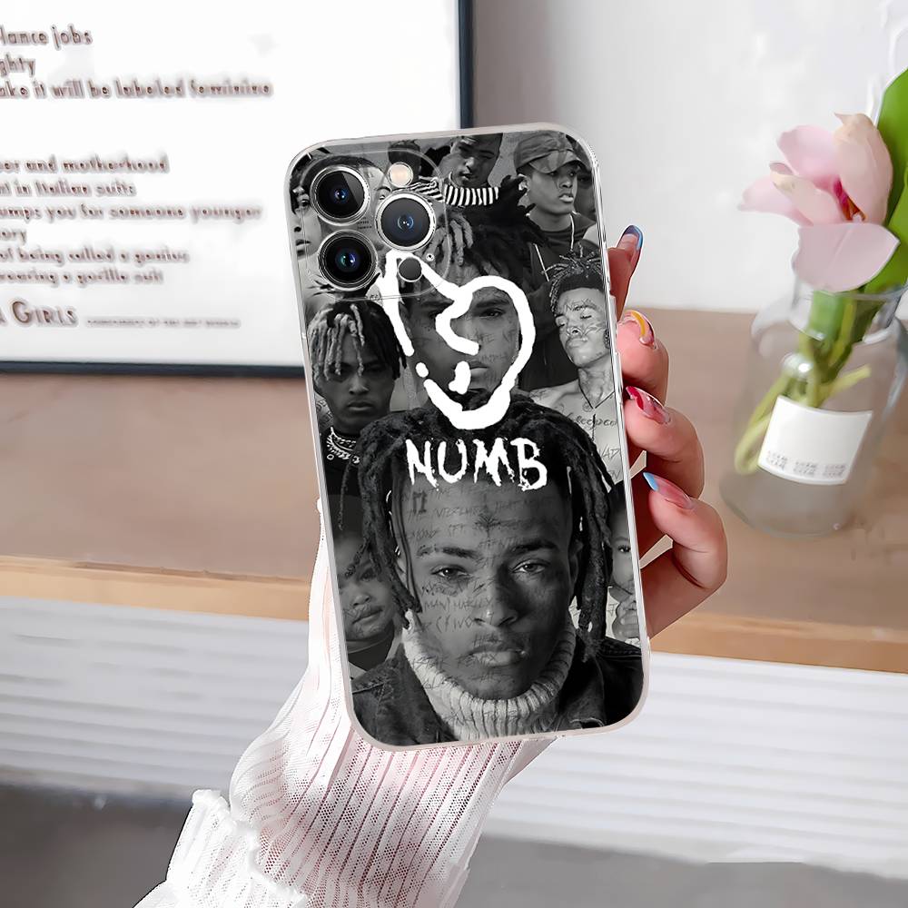 Прозрачный чехол для телефона рэпера X-XXXTentacionS для IPhone 16 15 14 13 12 11 Pro Max Plus Мягкая крышка