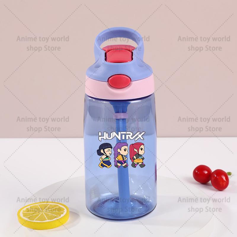 Kpop Demon Hunter Sports Water Bottle Leak Proof Colorful Cup Drinking for Outdoor Women Men Travel Portable Gym Fitness Jugs