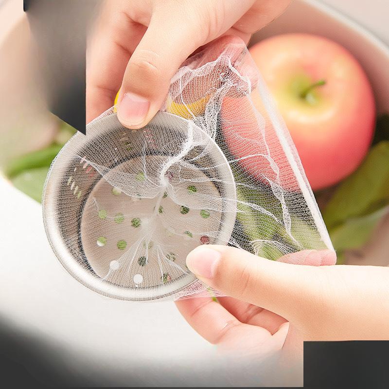 Фильтр для кухонной раковины, одноразовый, для мытья овощей, антиблокирующий канализационный трубопровод, остатки пищи, антипротечка, мусорный пол, сетка для защиты от протечек