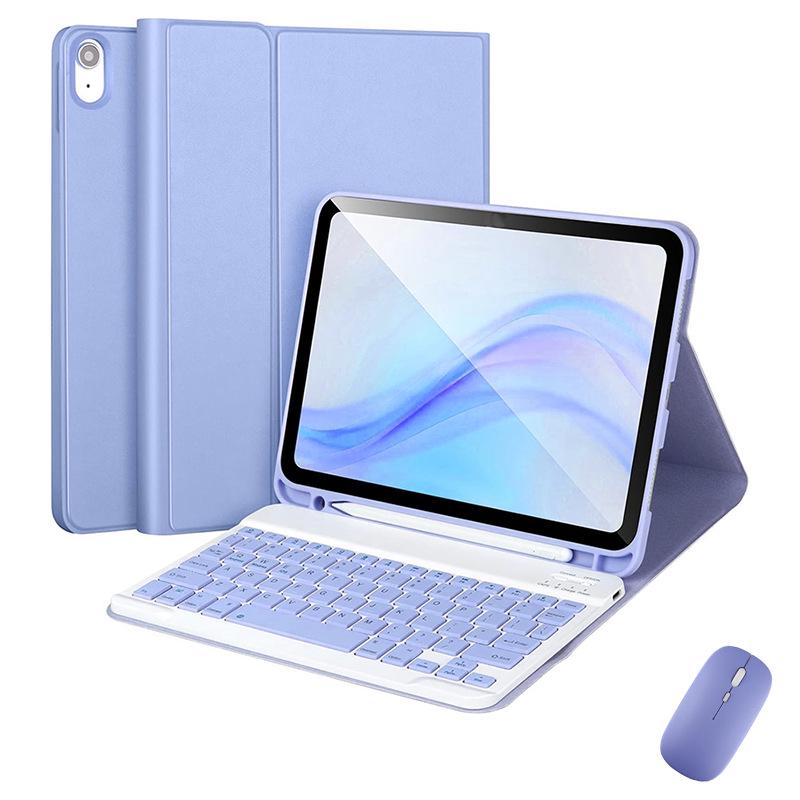 Защитный чехол для iPad 11-го поколения 10,9" со съемной Bluetooth-клавиатурой, магнитным держателем для стилуса и кожаной обложкой