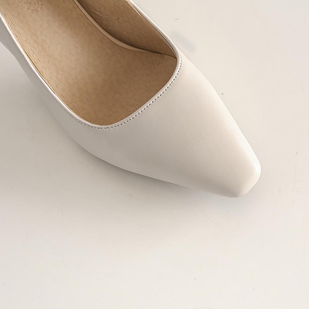 Бежево-желтые женские босоножки с ремешком через пятку Slingback с острым носом на высоком каблуке Маленький большой размер 32 46