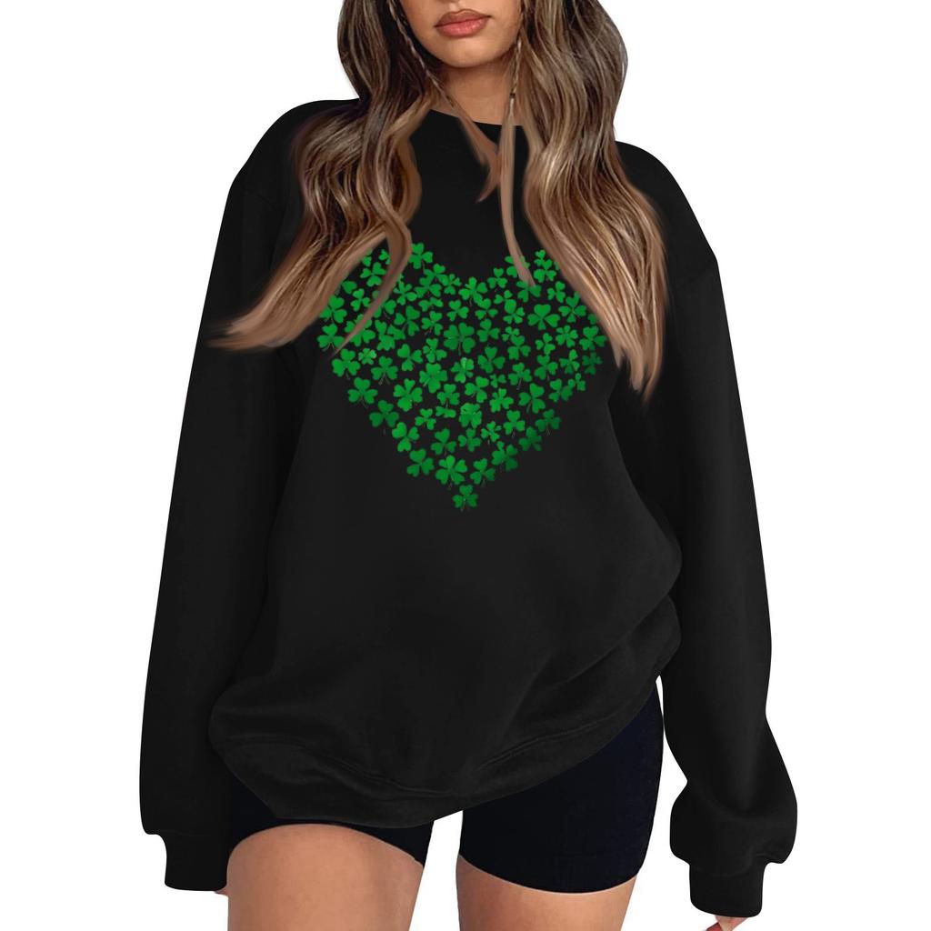 Женские повседневные модные толстовки с длинным рукавом и круглым вырезом с принтом, пуловер, топ