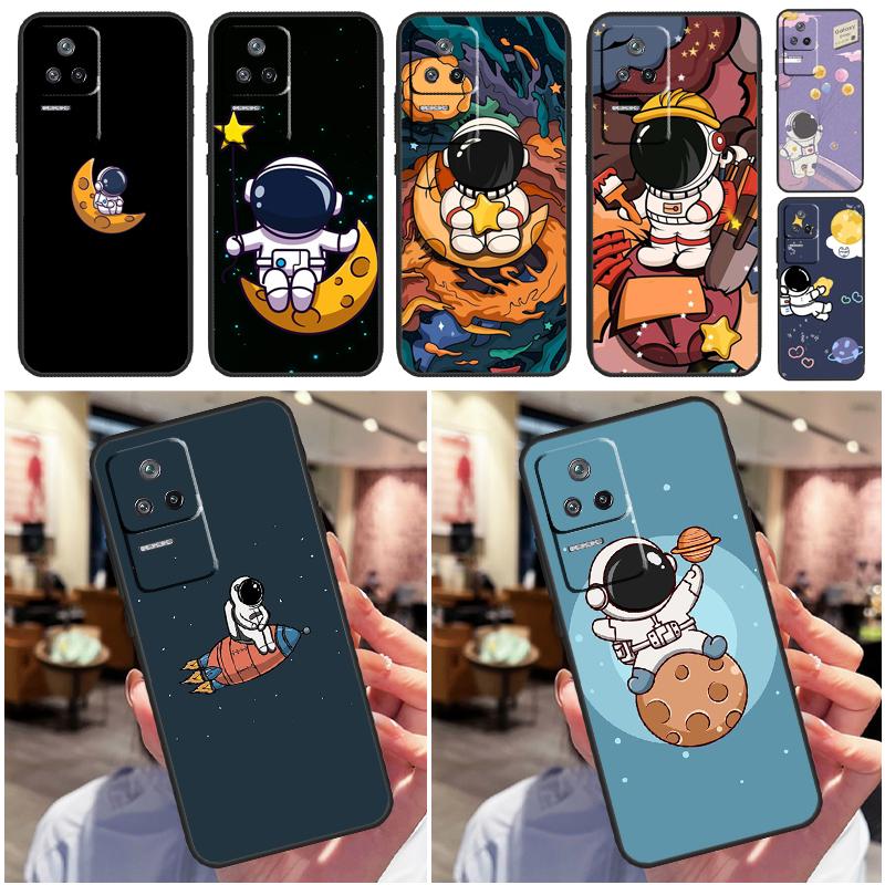 Милый чехол 'Звездный Астронавт' для Xiaomi 15 14 13 Ultra 11T 12T 13T 14T Pro POCO X7 X3 X5 X6 Pro F5 F6 M6 Pro Чехол