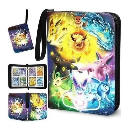 Card Album 4-Pockets 50 Pages 400 Slots PU Leather Trading Card Binder Collector Book
