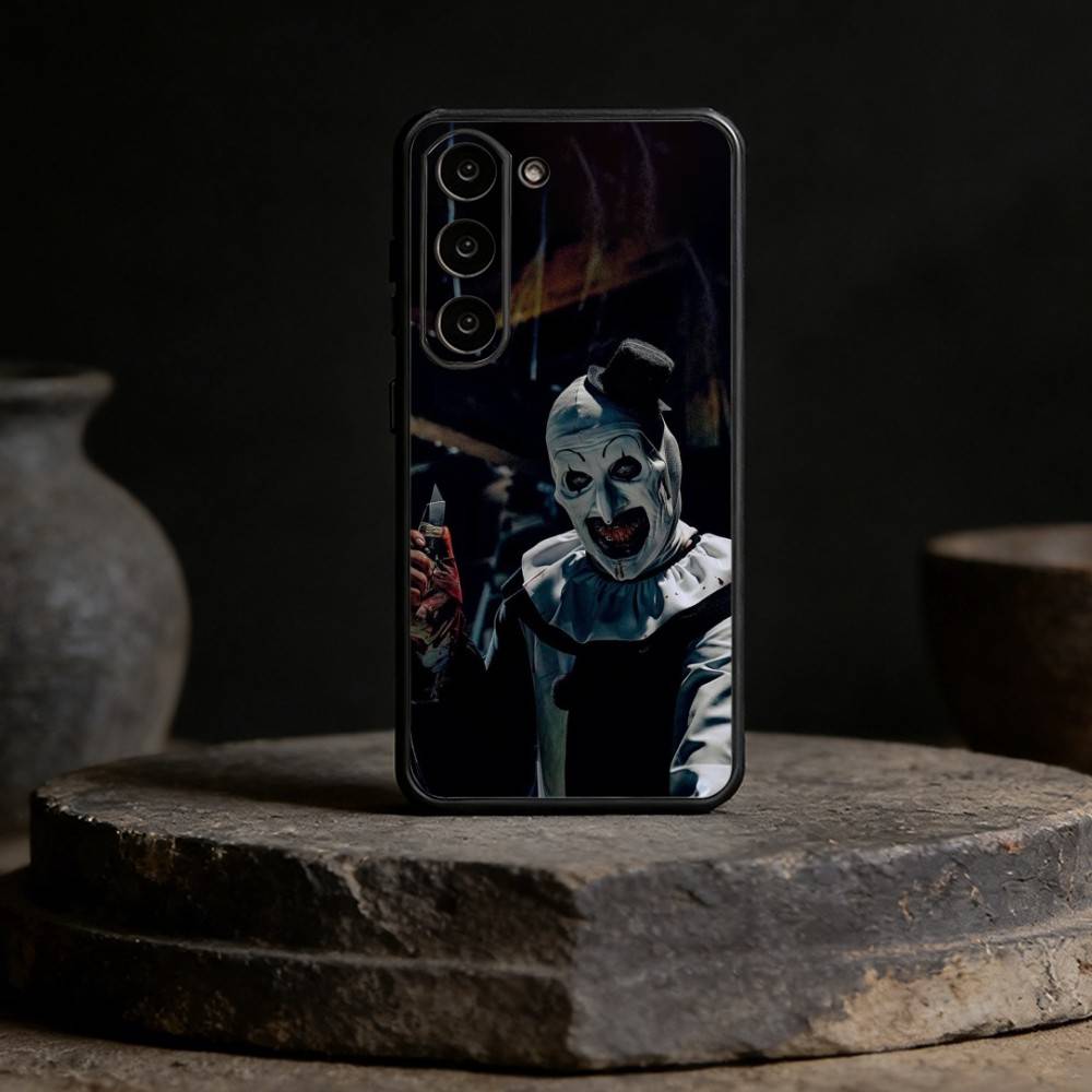Art the Clown horror T-Terrifier Phone Case For Samsung Galaxy A13,21s,22,31,32,52,53,71,72,73,Soft Black Cover
