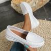 Autumn Nurse Shoes Women Comfortable Soft Sole Breathable Non-slip Flat Heel Thick Sole Work Small White Single Shoes Sneakers