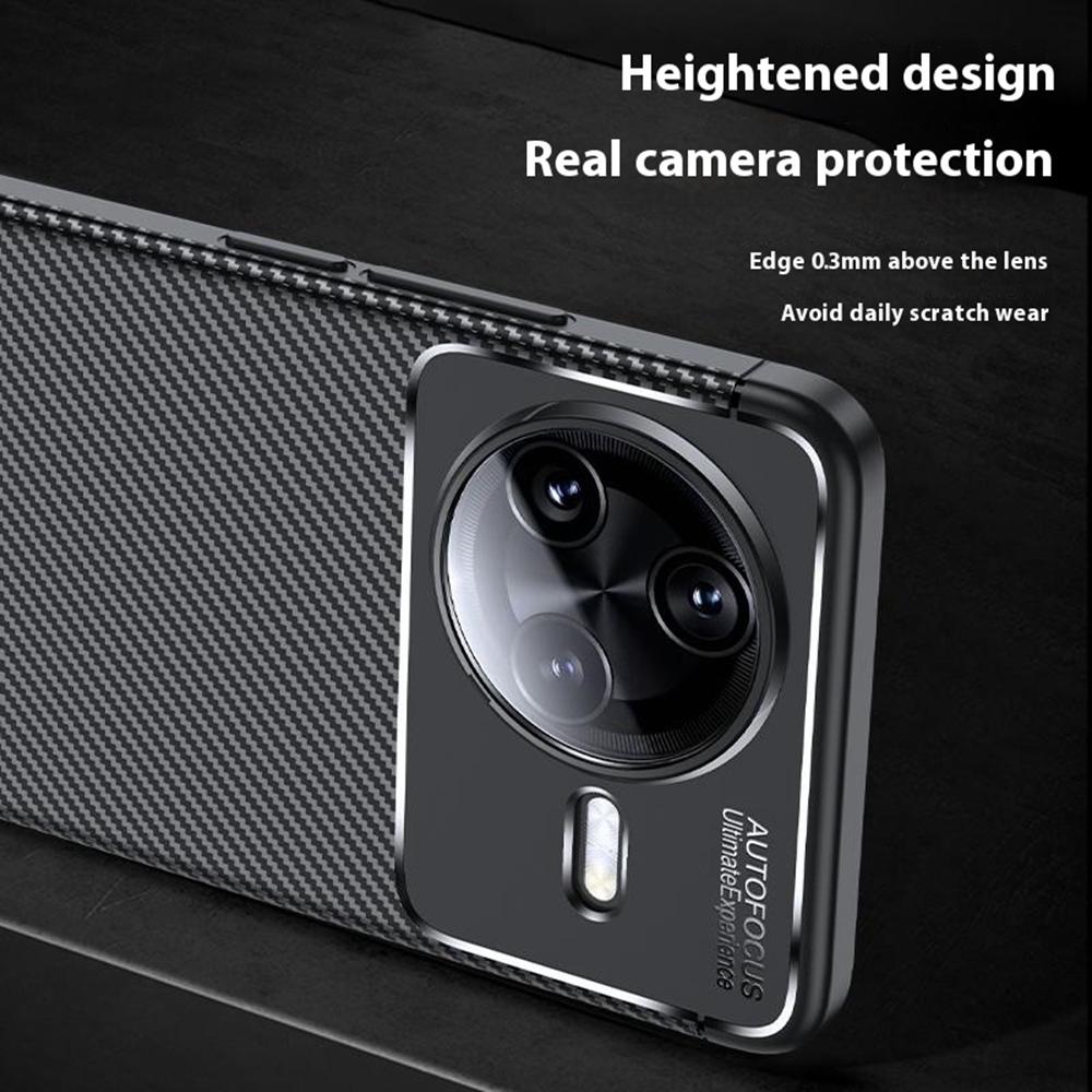 Для Xiaomi Redmi K80 Pro 5G/Poco F7 Ultra 5G Чехол Текстура углеродного волокна TPU Чехол для телефона Теплоотвод