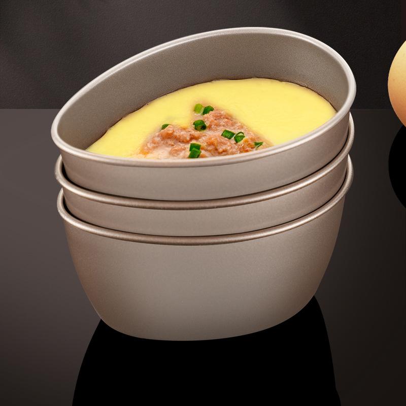 Миска для варки яиц на пару Миска в форме яйца Нержавеющая сталь Термостойкий металл Сервировка еды Смешивание Миска для варки яиц на пару Кухонные принадлежности