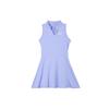 Solid Color Logo Print Tennis Sports Quick-Dry Breathable Sleeveless Dress Women Dresses Blue DD8731-569