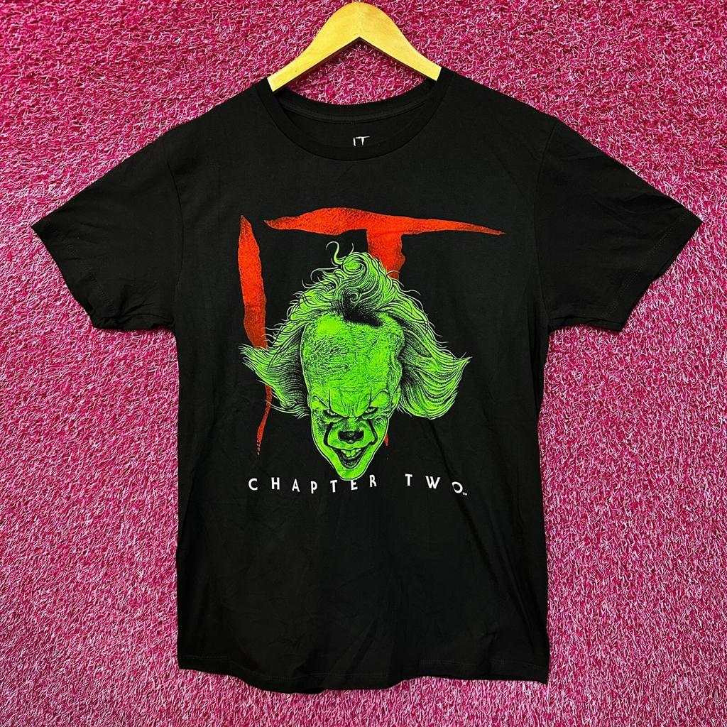 IT Chapter Two Neon Pennywise Horror Movie Promo Tee L