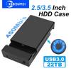 Корпус для HDD 3.5'' 2.5'' Адаптер SATA на USB 3.0 Внешний корпус для жесткого диска для 3.5-дюймового SSD-диска 450 МБ/с 22 ТБ Бокс-кейс для HDD