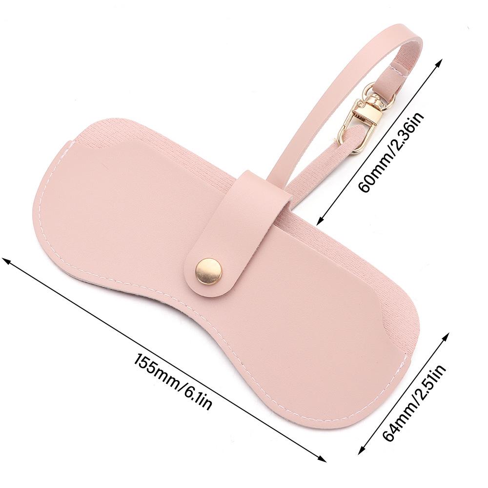 Офисный подвесной на запястье портативный чехол для очков Коробка для хранения очков Искусственная кожа Чехол для солнцезащитных очков