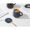 Nordic Creative Ceramic Cup High Value Mug with Lid Spoon Home Office Coffee Cup