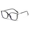3Pcs Women Trendy Large Reading Glasses With Glitter Frame Magnifing Transparent Glasses Plus Eyewear