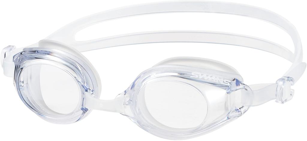 SWANS Made In Japan Swimming Goggles SW-46re CLA Clear Fitness Adult Large Lens Antibacterial Cushion