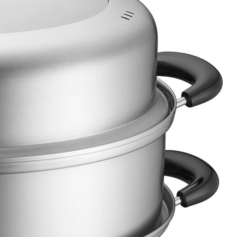 SUPOR 28cm 304 Stainless Steel 3-Layer Composite Bottom Steamer