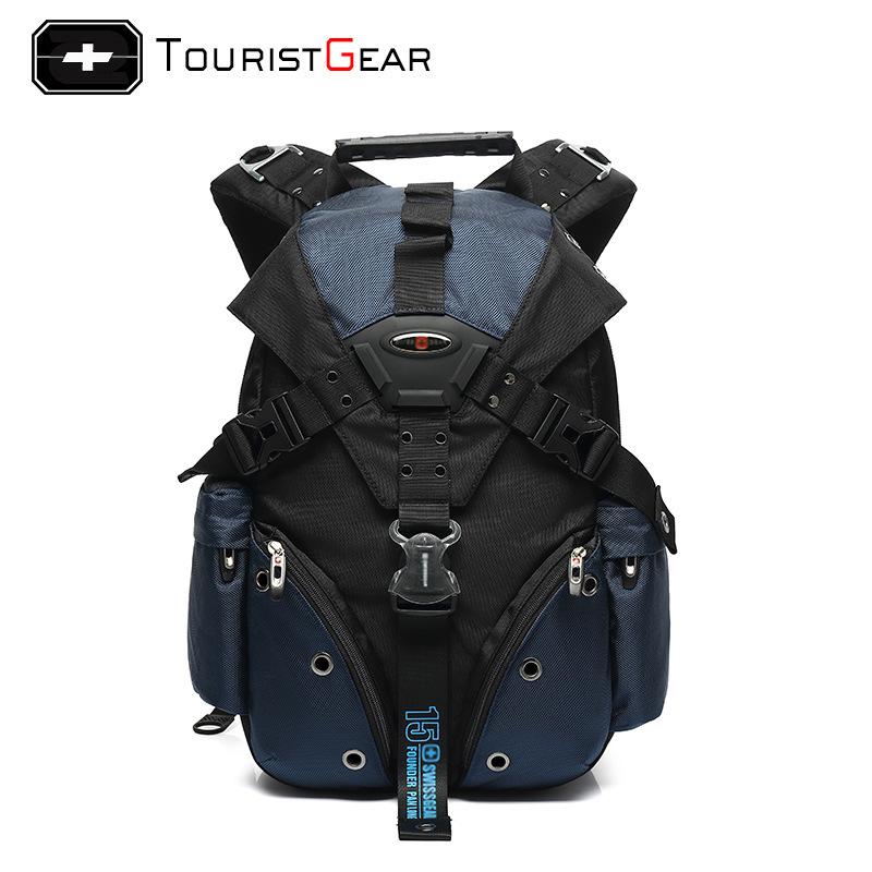 Мужской рюкзак, водонепроницаемый рюкзак для ноутбука 15,6 дюйма, швейцарский дорожный рюкзак, мужской оксфордский повседневный школьный рюкзак Mochila