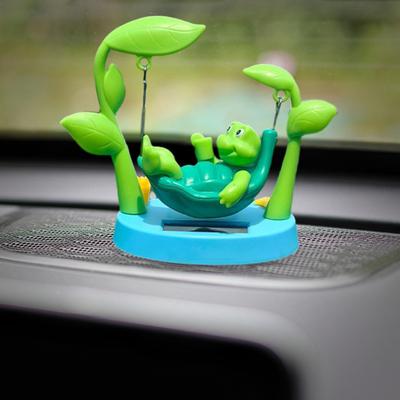 Украшение в виде черепахи на автомобиль, работающее на солнечной энергии, украшение в виде танцующей черепахи, мультяшный декор приборной панели, качающаяся фигурка черепахи, забавный аксессуар для автомобиля