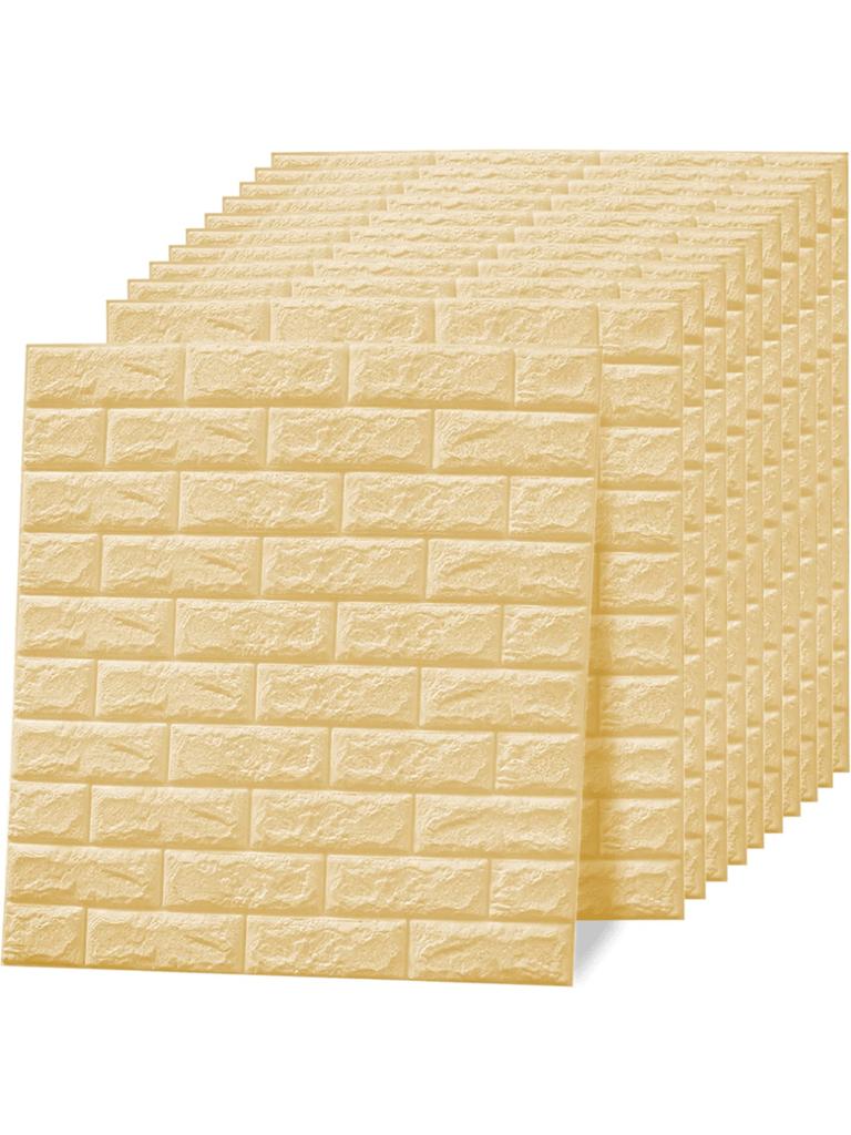 10 шт. 3D стеновые панели самоклеящиеся обои наклейка с самоклеящейся водонепроницаемой пеной для декора внутренних стен ванной комнаты дома