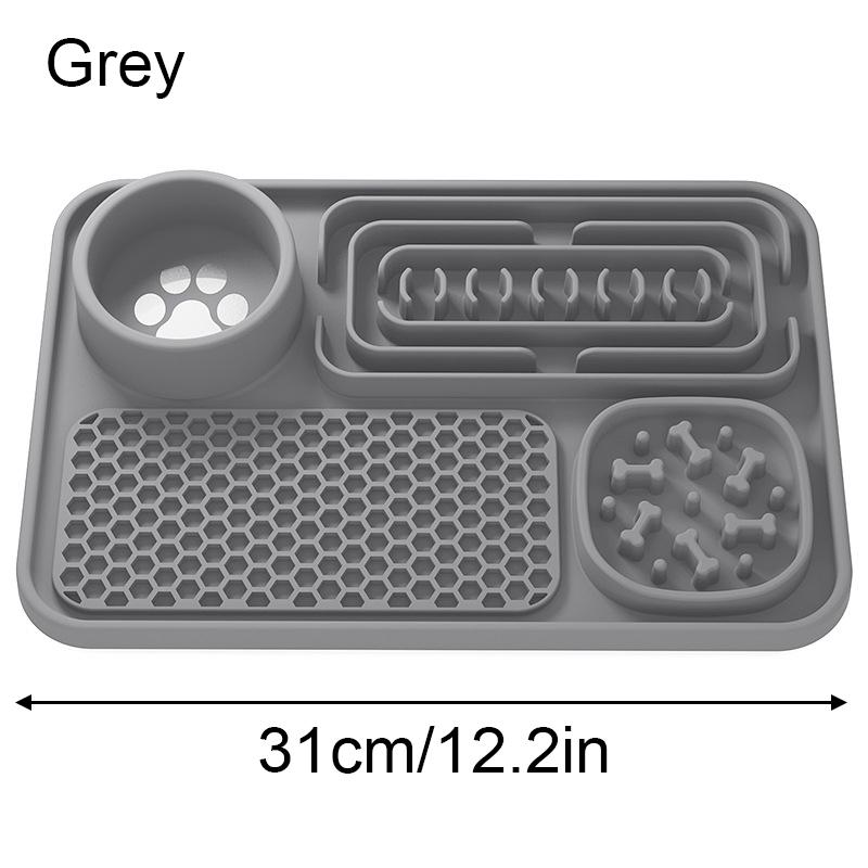 Pet Placemat Cat Slow Feeding Mat Dog Lick Mats Silicone Pets Eating Dogs Feeder Supplies Suction Cup Dog Bathing Distraction