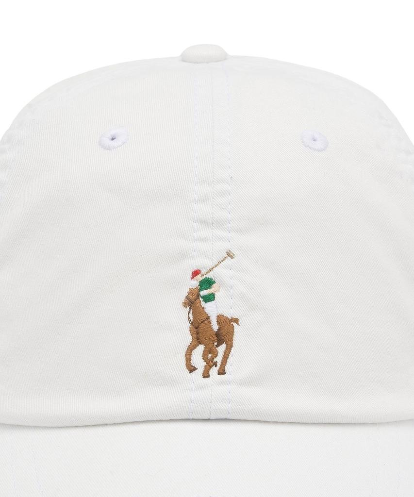 Кепка-бейсболка POLO RALPH LAUREN из эластичного хлопкового твила - Белая