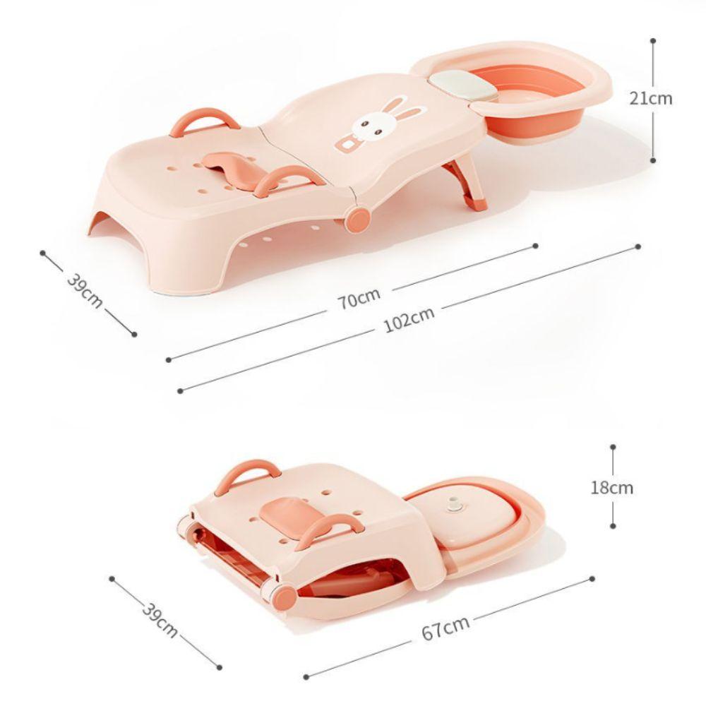 Adjustable Baby Hair Pool Bed Foldable Bath Seat Bathtub New Salon Seat Chair Boys Girls