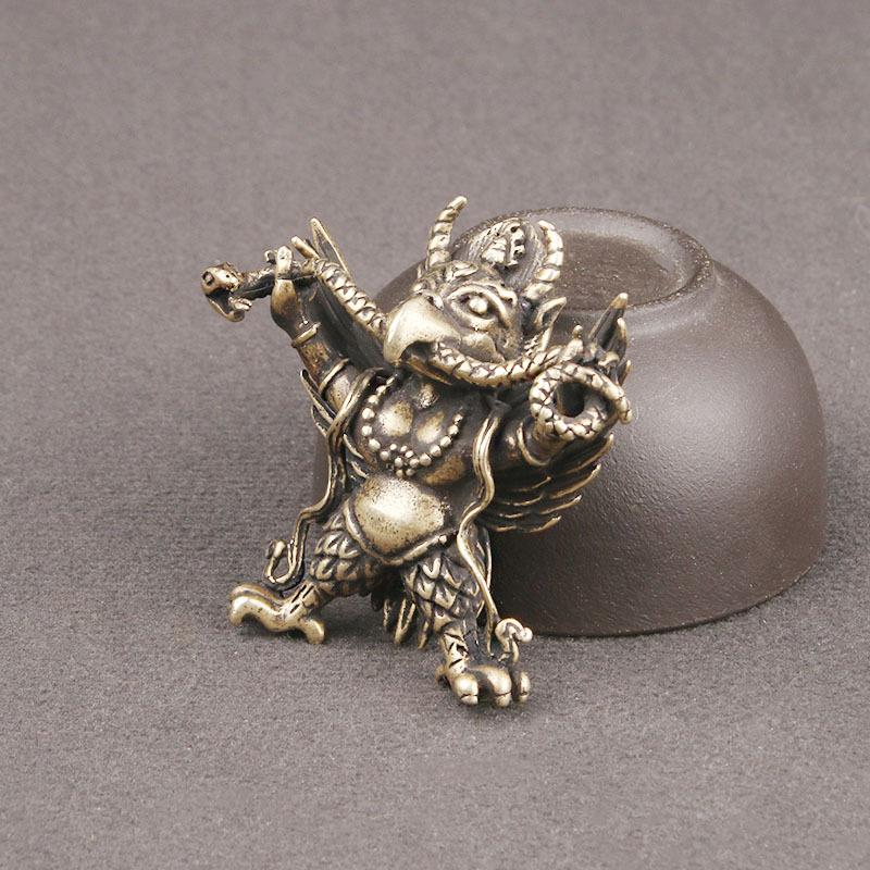 Китайская мифология Самая большая птица Дапэн Металлическая фигурка Украшение для стола Божественные звери-хранители Винтажное украшение для дома