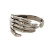 Women Ring Bone Hand Opening Resizable Retro Jewelry Adjustable Finger Ring for Halloween
